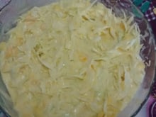 Salada de repolho com abacaxi e manga