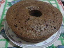 Bolo de aveia de micro-ondas