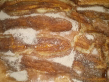 Bolo simples de banana com canela