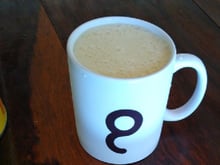 Suco de laranja com café