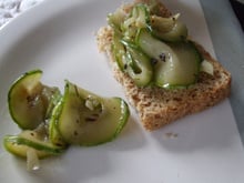 Antepasto de abobrinha italiana