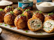 Fim de mês e delivery não combinam, então que tal aprender a fazer essa bolinha de sushi com atum enlatado muito fácil?