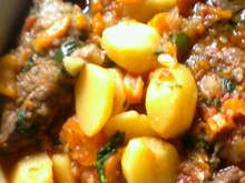 Ponta de peito na panela de pressão
