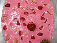Mousse de morango fácil