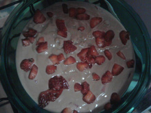 Creme de chocolate com morango