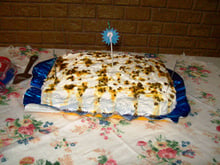 Bolo com mousse de maracujá