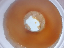 Pudim de chocolate com coco