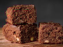 Mini Brownie de Natal com Gotas de Chocolate