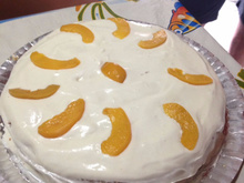 Torta de pêssego deliciosa