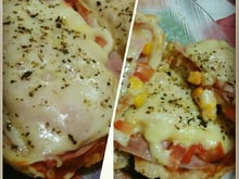Pizza de pão francês