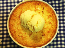 Cocada de forno gratinada