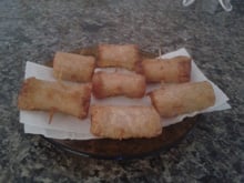 Enroladinho de salsicha da Shai