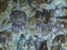 Torta de pão com doce de leite