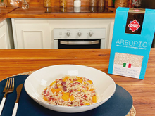 Risoto de Carne Seca com Abóbora