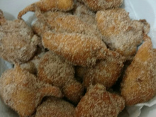 Bolinho de chuva com banana