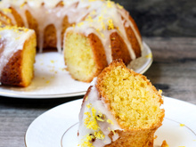 Bolo de amêndoas com limão siciliano na air fryer