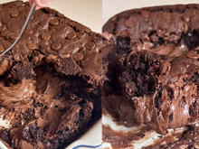 Eu quero ver você conseguir resistir esse cookie de travessa recheado com muita Nutella!