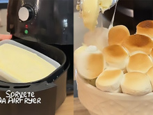 "O sorvete não derrete": sobremesa de sorvete assado na airfryer é a paixão de verão dos meus filhos