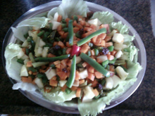 Salada festiva refrescante