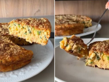 Nunca pensei que uma torta de frango saudável pudesse ser tão boa, já printa a receita que salva qualquer refeição!