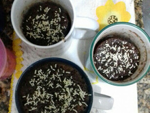Bolo de caneca de micro-ondas