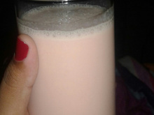 Batida de melancia e banana