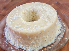 Bolo de tapioca granulada sem ovo e sem forno