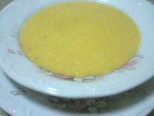 Creme de milho com frango e requeijão