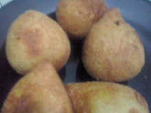 Coxinha com massa de leite