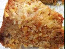 Bolo fácil de coco com milho (sem glúten, sem lactose)
