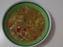 Sopa de ervilha turbinada