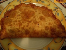 Pastel com massa de chocolate