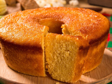 Bolo de fubá simples