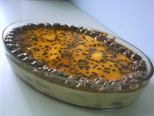 Pavê de mousse de maracujá
