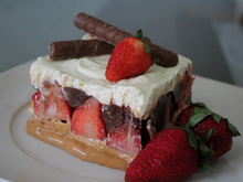 Torta sensação de morango