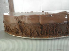 Torta trufada de 2 chocolates