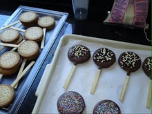 Pirulito diferente de chocolate