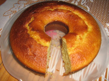 Bolo de laranja inteira