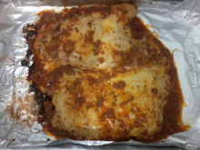 Bife à parmegiana assado