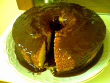 Bolo de laranja inteira