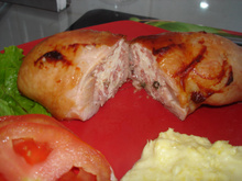 Frango recheado especial