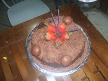 Bolo de chocolate e Nutella da Junia