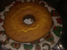 Bolo de milho com coco