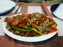 Bisteca suína bagunçada