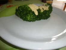 Brócolis com creme de milho