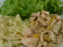 Frango com laranja e gengibre