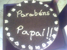 Bolo de chocolate com laranja do papai