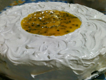 Bolo mousse de maracujá