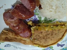 Panqueca de milho cozido 
