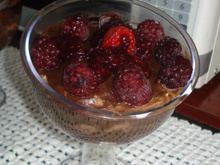 Pavê de amora vegano adaptado